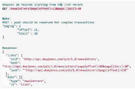 This will pull your collection from the json or xml option, paginate it for you using paramspage and paramsperpage, render Link headers, and call ActionControllerBaserender with whatever you passed to paginate. . Pagination json api